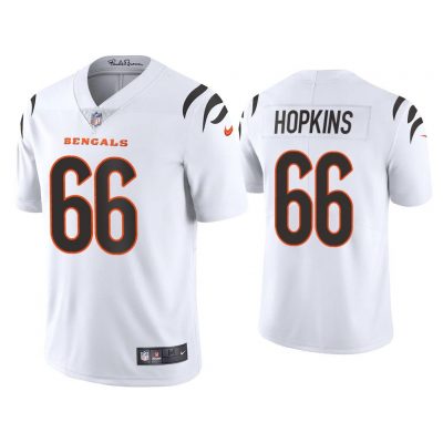 Men 2021 Trey Hopkins Cincinnati Bengals White Vapor Limited Jersey