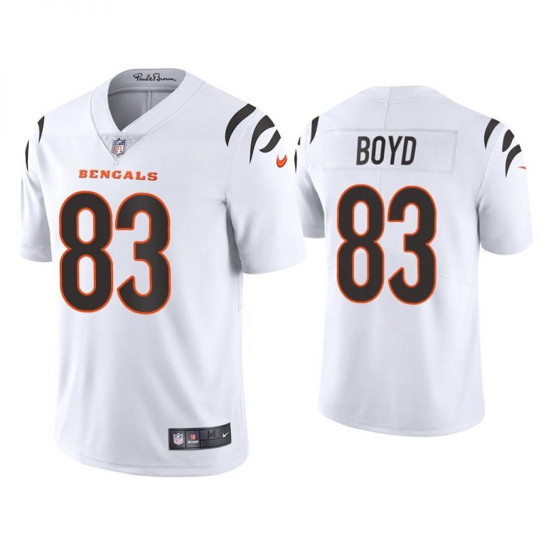 Men 2021 Tyler Boyd Cincinnati Bengals White Vapor Limited Jersey