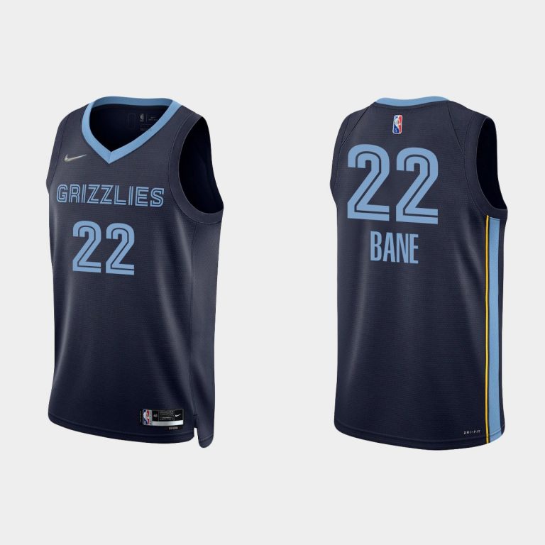 Men 2021/22 Grizzlies 75th Anniversary Diamond Desmond Bane Navy Jersey Icon