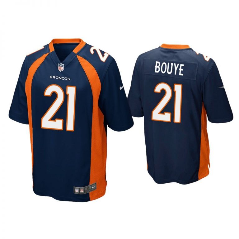 Men A.J. Bouye Denver Broncos Navy Game Jersey