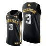 Men Adam Morrison Black Golden Gonzaga Bulldogs 2021 March Madness Jersey