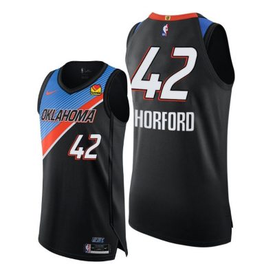 Men Al Horford OKC Thunder #42 Black City Edition Jersey