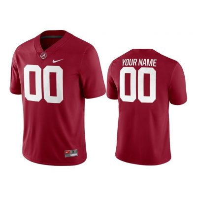 Men Alabama Crimson Tide Crimson College Football 2018 Game Custom Jersey