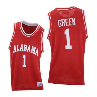 Men Alabama Crimson Tide JaMychal Green #1 Red Throwback Jersey