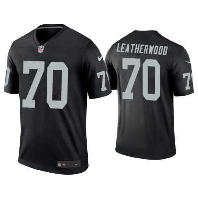 Men Alex Leatherwood Las Vegas Raiders Black Legend Jersey