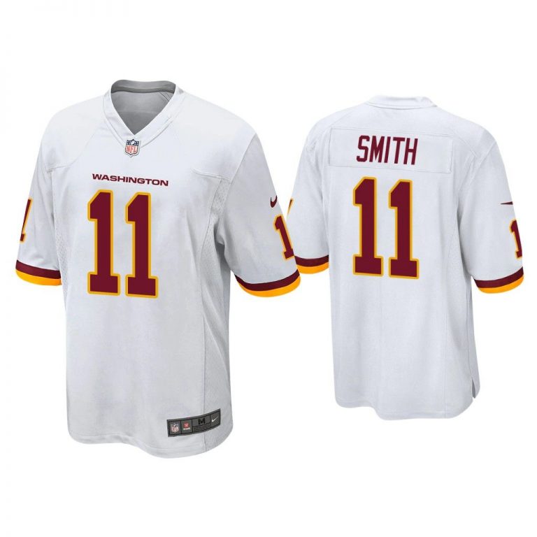 Men Alex Smith Washington Football Team White Game Jersey