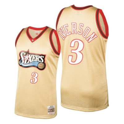 Men Allen Iverson Philadelphia 76Ers #3 1997-98 Hardwood Classics Jersey