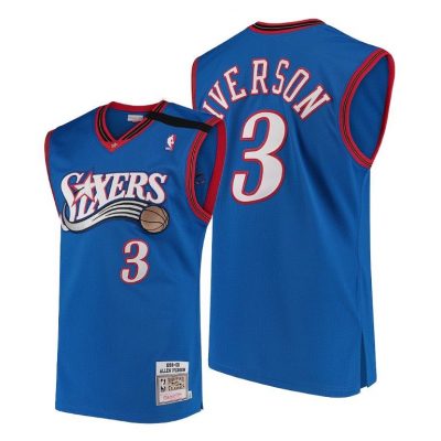 Men Allen Iverson Philadelphia 76Ers #3 Hardwood Classics 1999-2000 Jersey