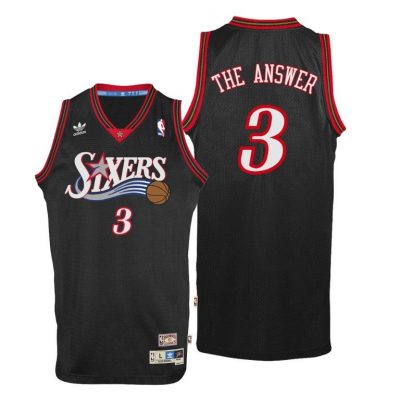 Men Allen Iverson Philadelphia 76Ers #3 Soul Swingman Nickname Jersey