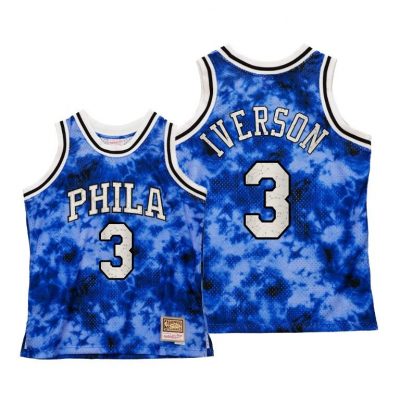 Men Allen Iverson Philadelphia 76Ers Galaxy Constellation Men Royal Jersey
