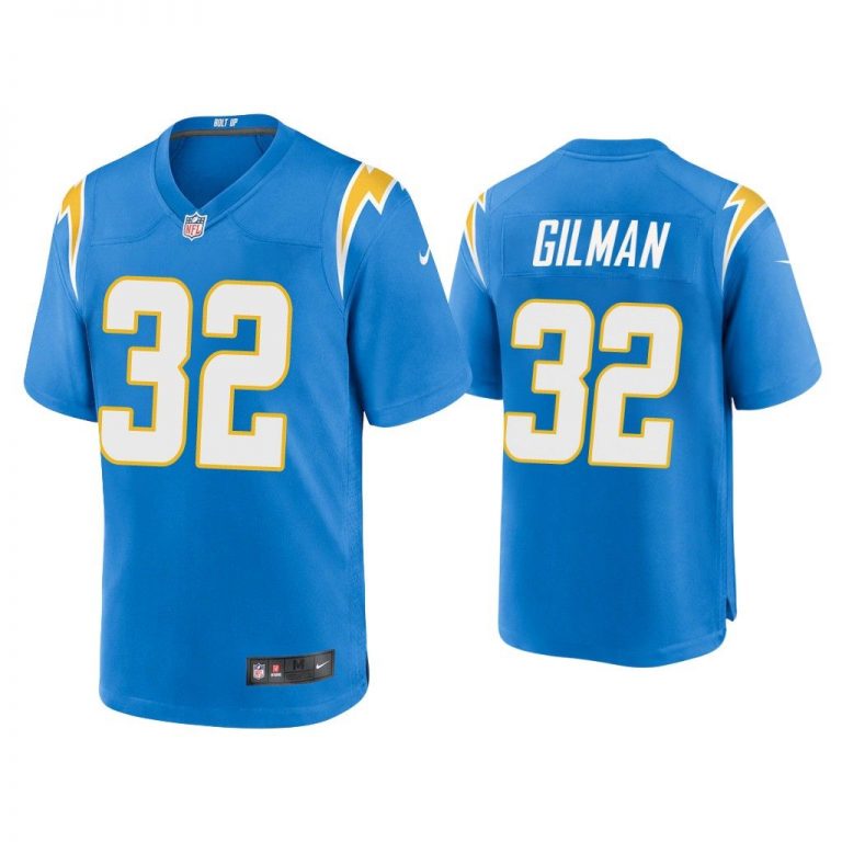 Men Alohi Gilman Los Angeles Chargers Powder Blue Game Jersey