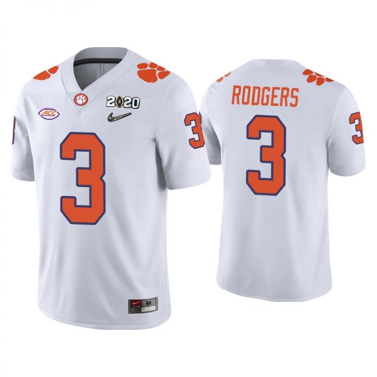 Men Amari Rodgers Clemson Tigers White College Football Playoff Game Jersey