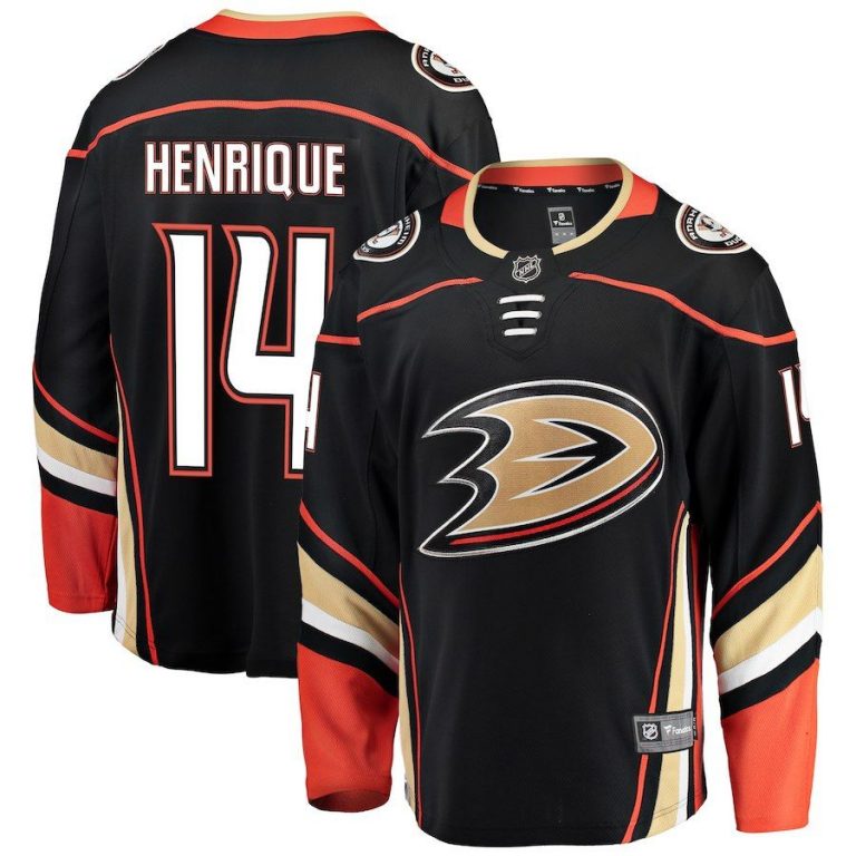 Men Anaheim Ducks Adam Henrique Black Breakaway Player Jersey