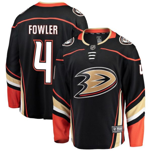 Men Anaheim Ducks Cam Fowler Black Breakaway Player Jersey
