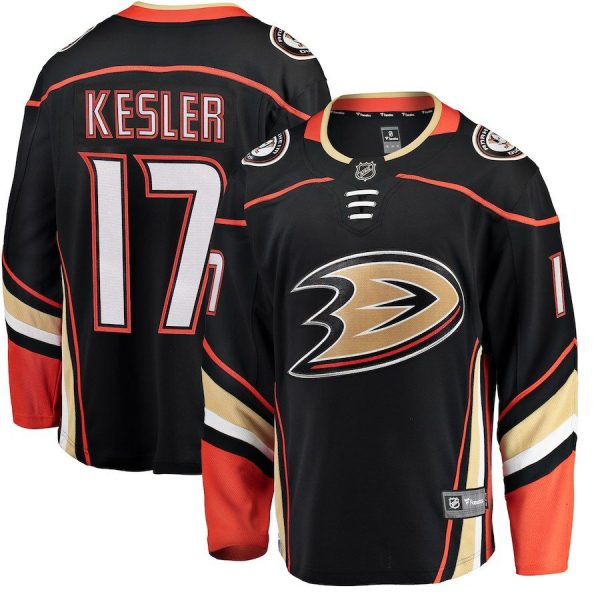 Men Anaheim Ducks Ryan Kesler Black Breakaway Player Jersey