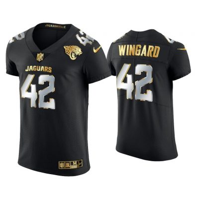 Men Andrew Wingard Jacksonville Jaguars Black Golden Edition Elite Jersey