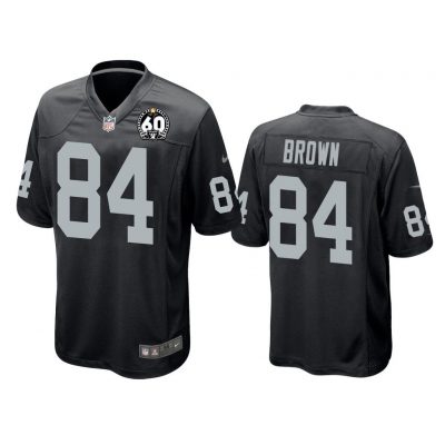 Men Antonio Brown Oakland Raiders Black 60th Season Game Jersey