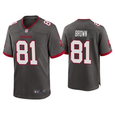 Men Antonio Brown Tampa Bay Buccaneers Pewter Game Jersey