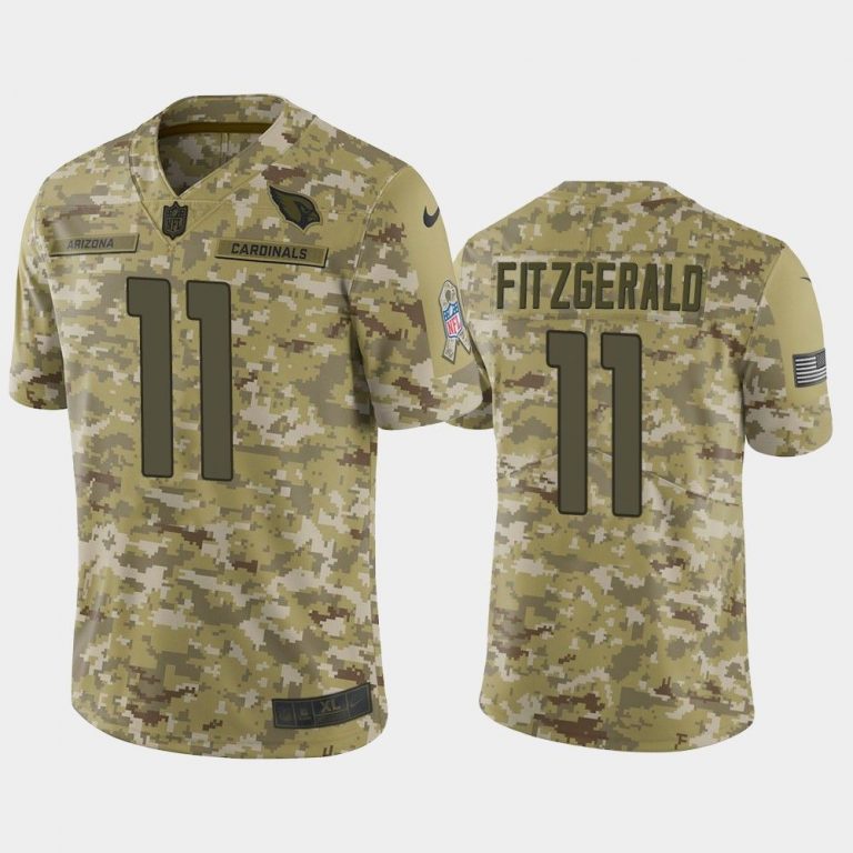 Men Arizona Cardinals Larry Fitzgerald #11 Salute to Service Limited Jersey - Camo