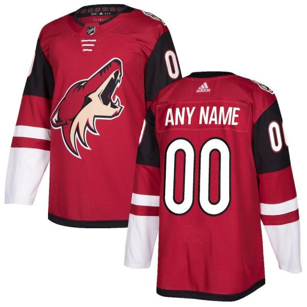 Men Arizona Coyotes Black Alternate Custom Jersey