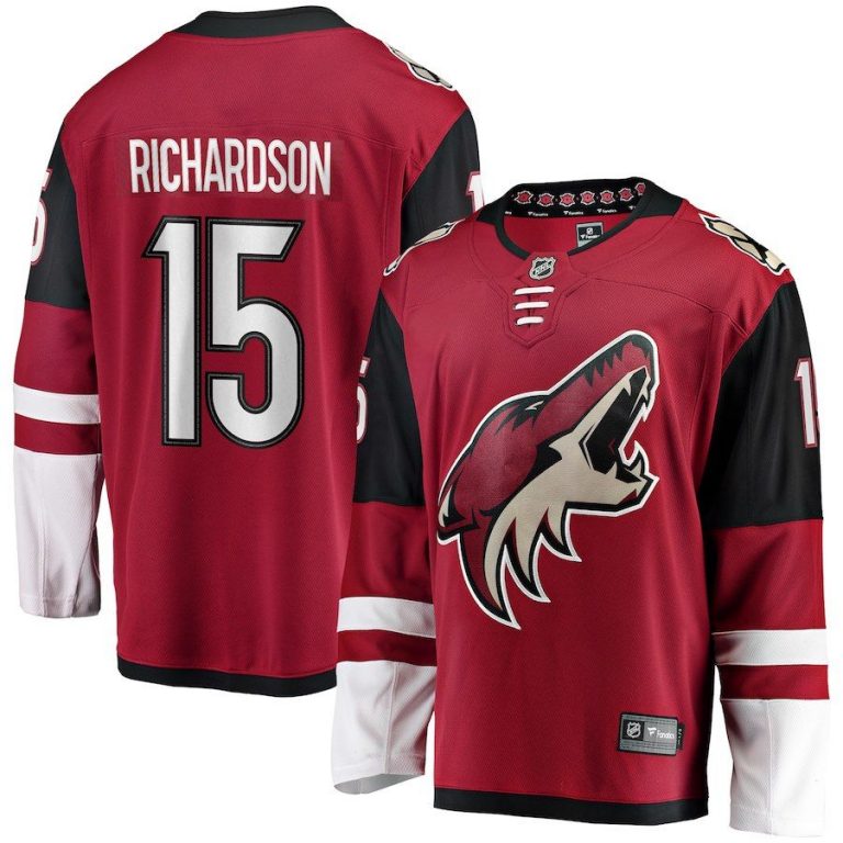 Men Arizona Coyotes Brad Richardson Garnet Breakaway Player Jersey