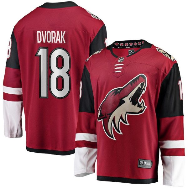 Men Arizona Coyotes Christian Dvorak Garnet Breakaway Player Jersey