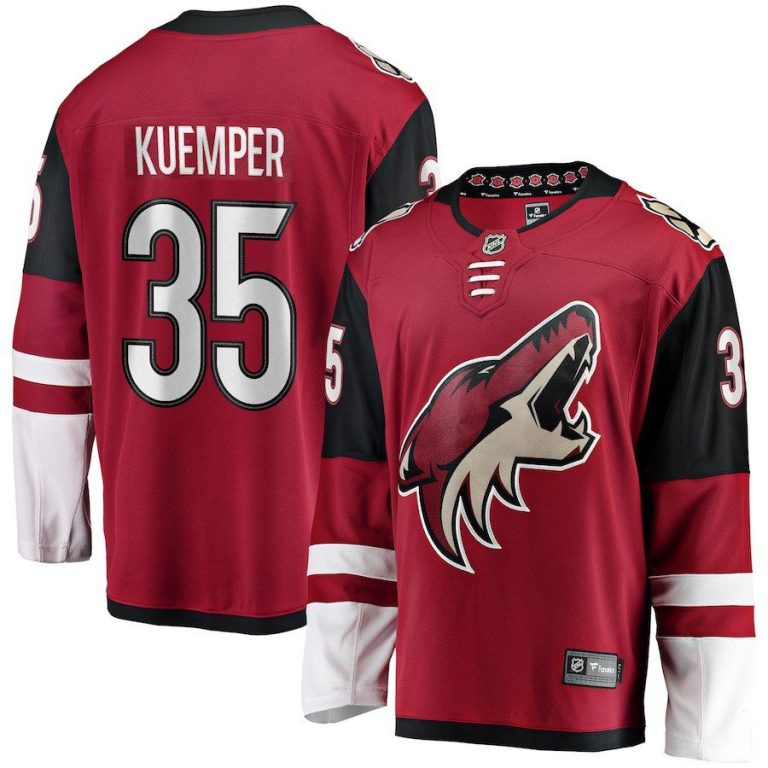 Men Arizona Coyotes Darcy Kuemper Garnet Breakaway Player Jersey