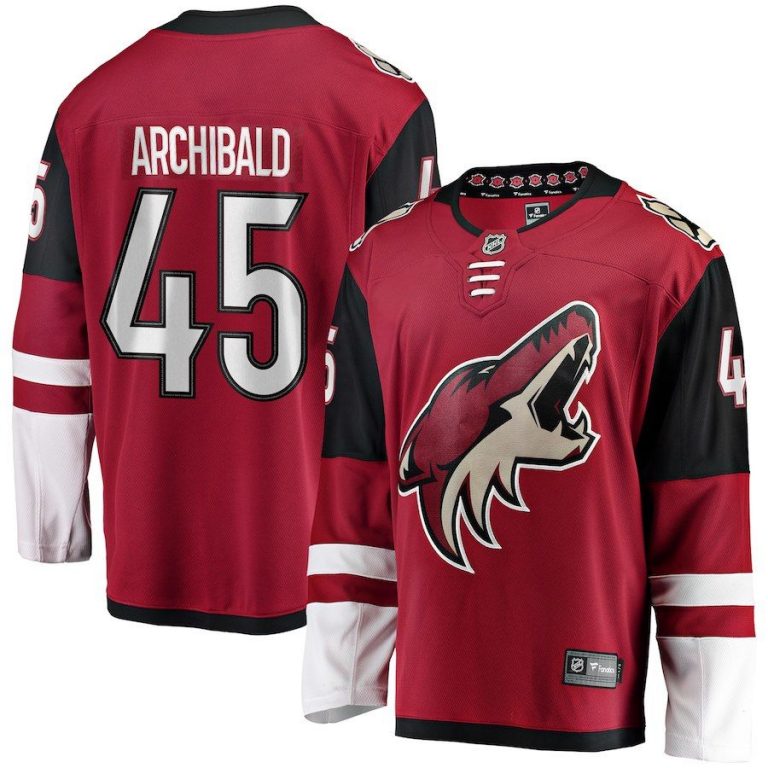 Men Arizona Coyotes Josh Archibald Garnet Breakaway Player Jersey