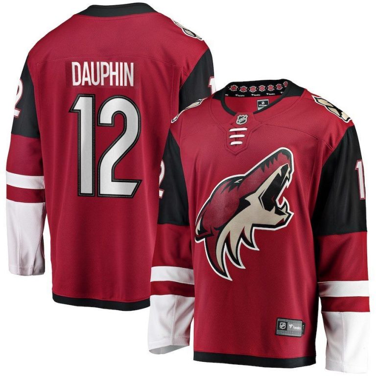 Men Arizona Coyotes Laurent Dauphin Garnet Breakaway Player Jersey