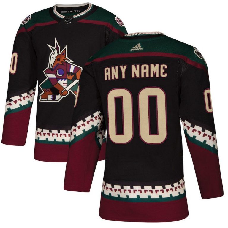 Men Arizona Coyotes Maroon Custom Jersey