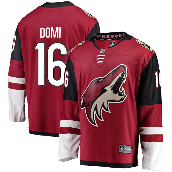 Men Arizona Coyotes Max Domi Maroon Breakaway Player Jersey