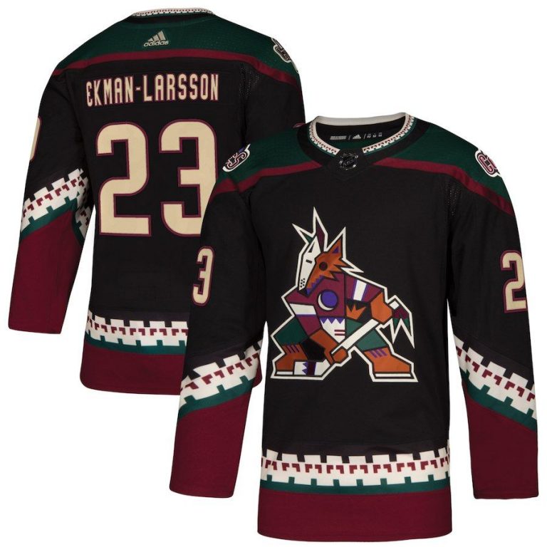 Men Arizona Coyotes Oliver Ekman-Larsson Black Jersey