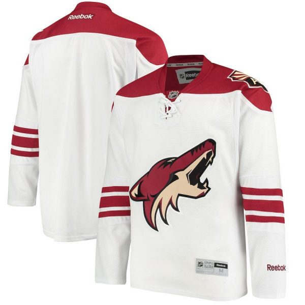 Men Arizona Coyotes Reebok White 2014 Throwback Away Premier Jersey