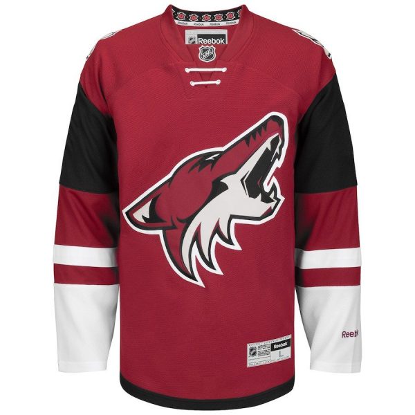 Men Arizona Coyotes Reebok White Premier Away Jersey