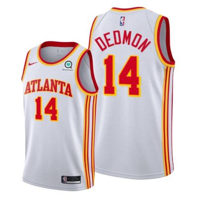 Men Atlanta Hawks #14 Dewayne Dedmon 2020-21 Association Edition Men Jersey White