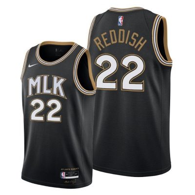 Men Atlanta Hawks #22 Cam Reddish Reddish 2020-21 MLK City Jersey honor Dr. King