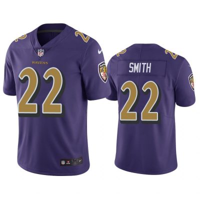 Men Baltimore Ravens Jimmy Smith #22 Purple Color Rush Limited Jersey