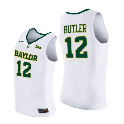 Men Baylor Bears 2021 March Madness Elite 8 Jared Butler White Jersey