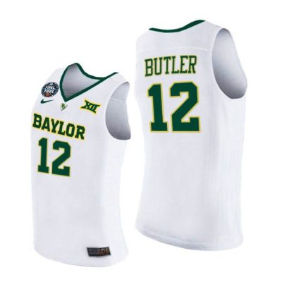 Men Baylor Bears 2021 March Madness Final Four Jared Butler White Jersey