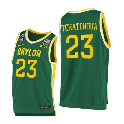 Men Baylor Bears 2021 NCAA National Champion Jonathan Tchamwa Tchatchoua Green Jersey