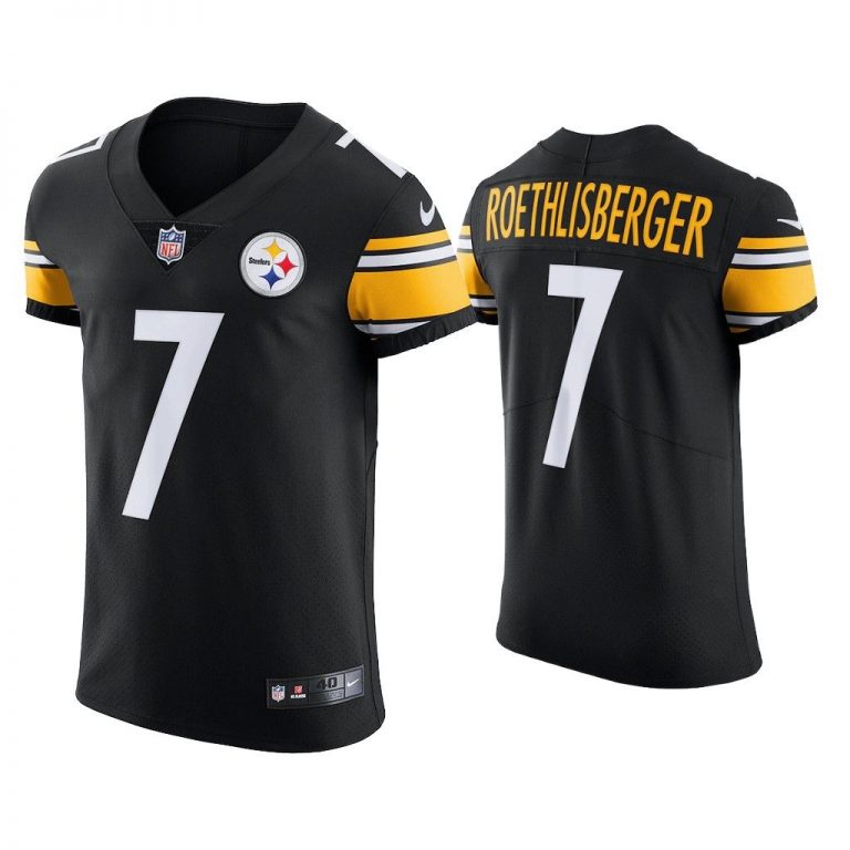 Men Ben Roethlisberger Pittsburgh Steelers Black Vapor Elite Jersey