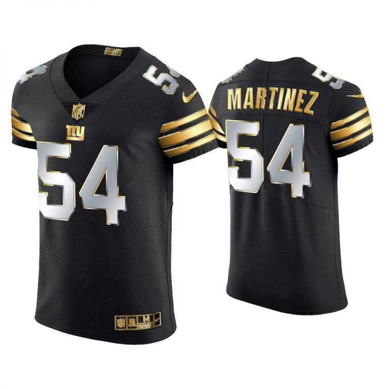 Men Blake Martinez New York Giants Black Golden Edition Elite Jersey