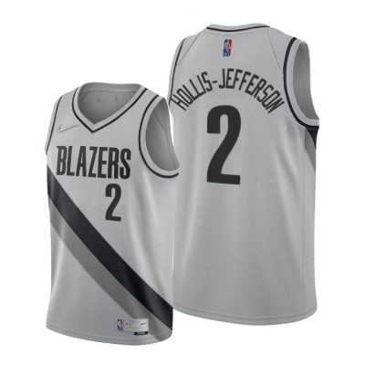 Men Blazers #2 Rondae Hollis-Jefferson Gray 2021 Earned Edition Jersey