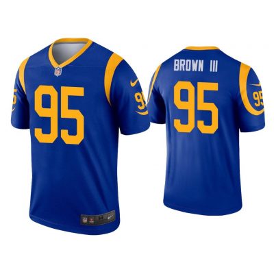 Men Bobby Brown III Los Angeles Rams Royal Legend Jersey