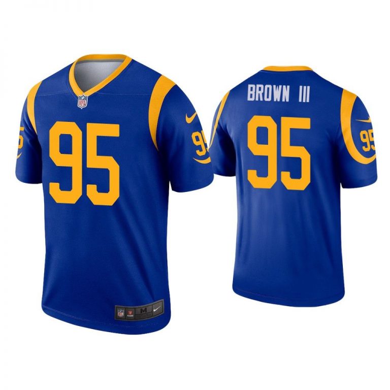 Men Bobby Brown III Los Angeles Rams Royal Legend Jersey