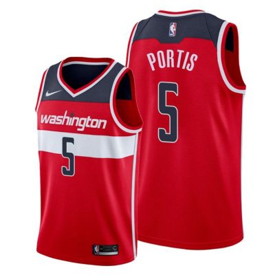 Men Bobby Portis Washington Wizards #5 Wizards Red Icon Jersey