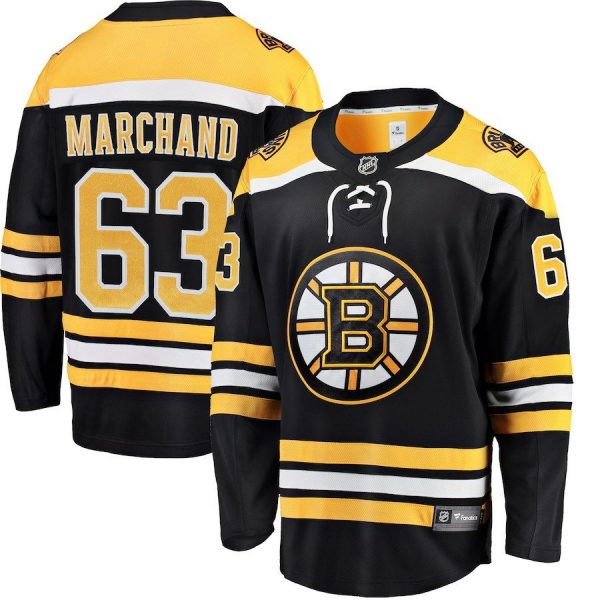 Men Boston Bruins Brad Marchand Black Breakaway Player Jersey