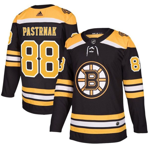 Men Boston Bruins David Pastrnak Black Player Jersey