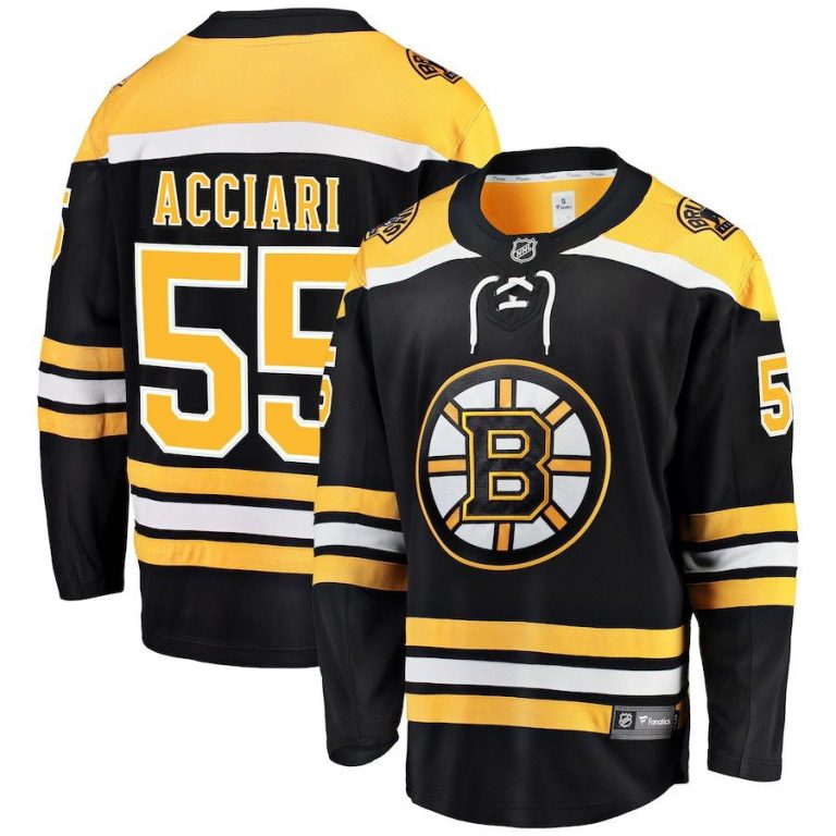 Men Boston Bruins Noel Acciari Black Home Breakaway Player Jersey