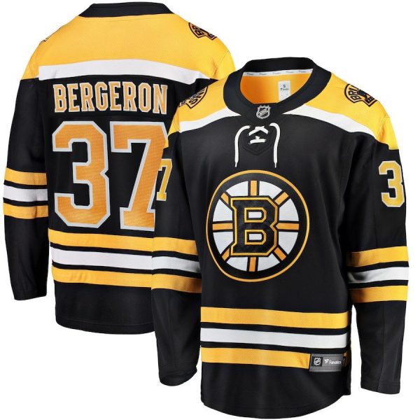 Men Boston Bruins Patrice Bergeron Black Breakaway Player Jersey